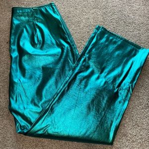 Blue Metallic Pants